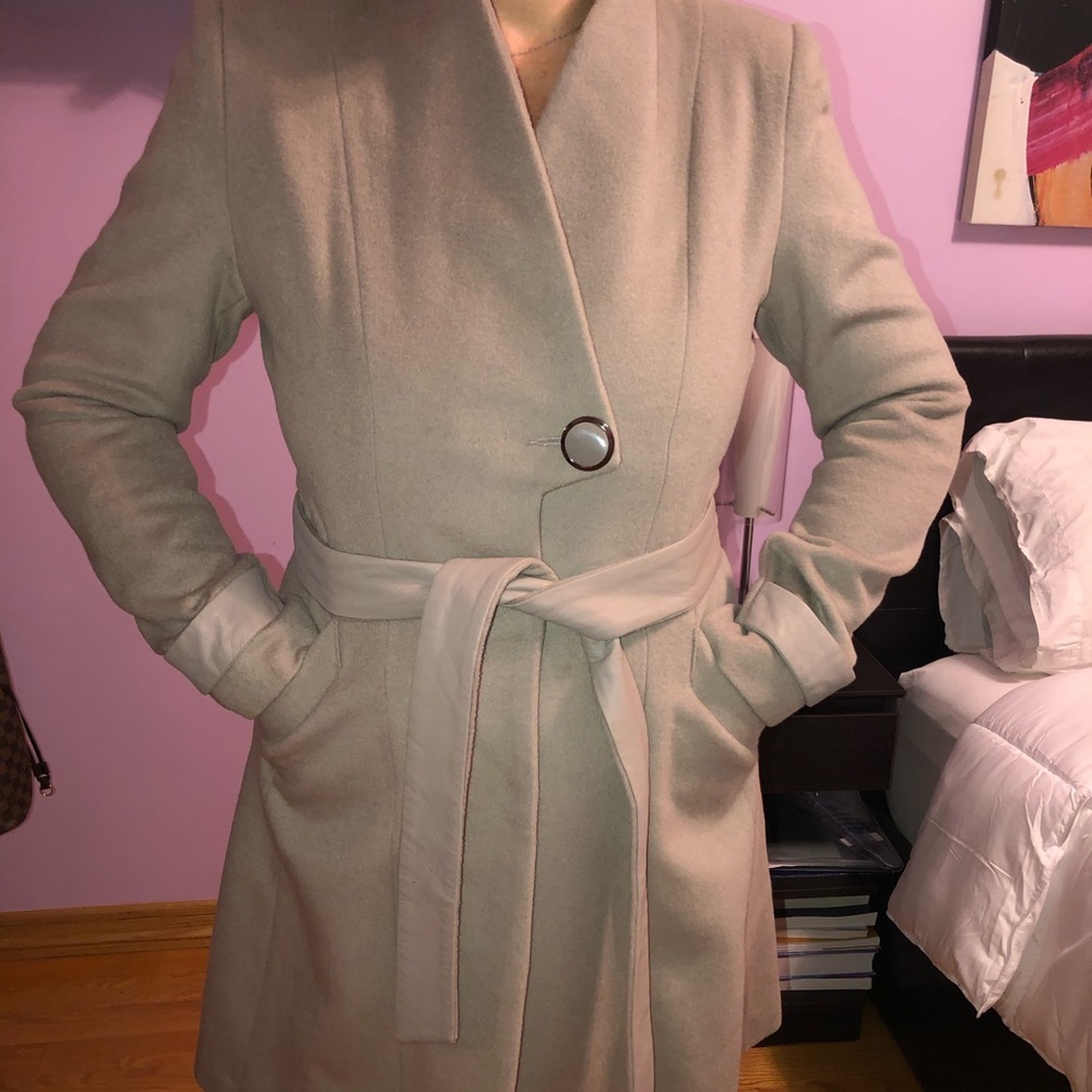 Bagley Mischka Waist Tie Coat